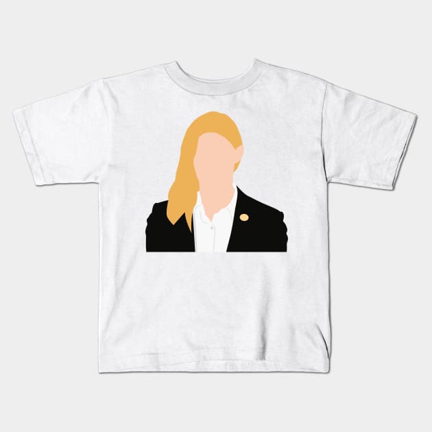 Ava Sharpe Kids T-Shirt by brendalee